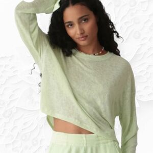 NWT! Electric & Rose Lane Tee In Lime Green 